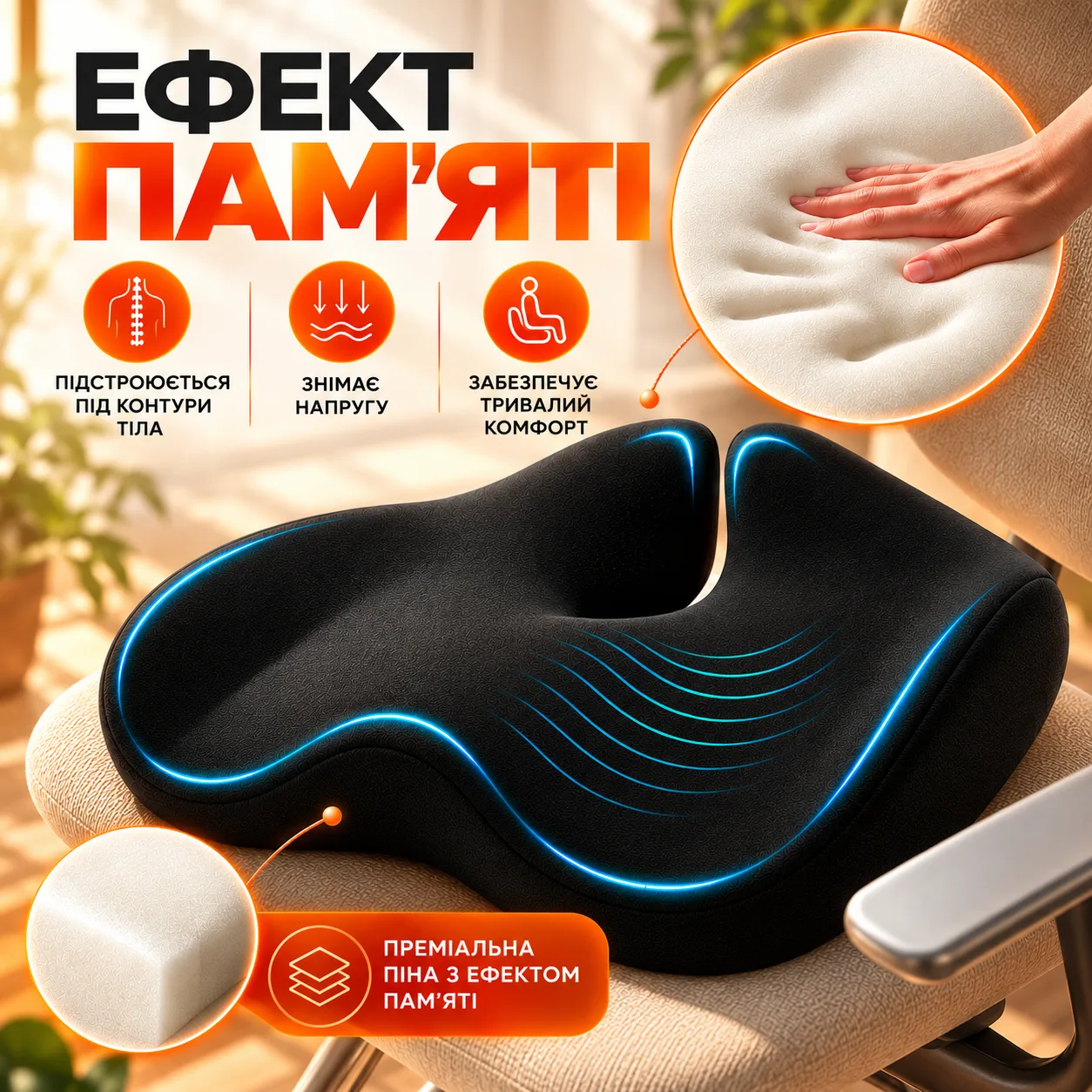 Подушка на крісло Memory Pillow — 2