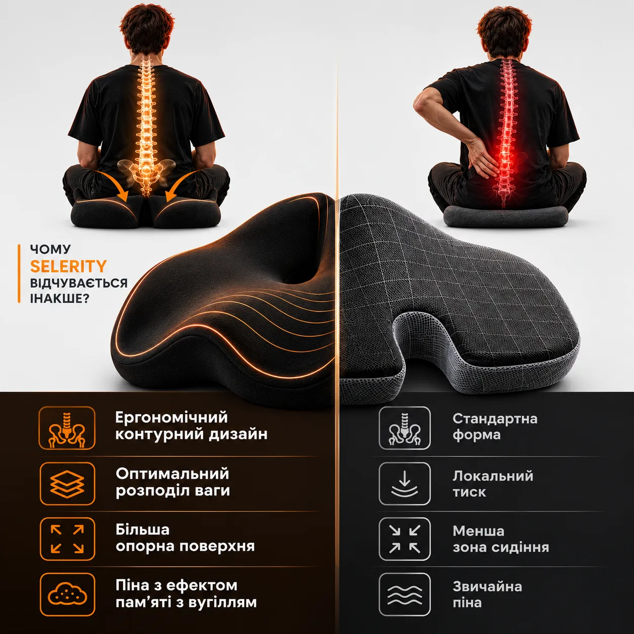 Подушка на крісло Memory Pillow — 10