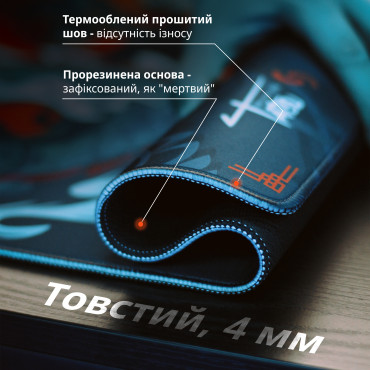 Ігровий килимок для миші 900x400x4мм Tatsu Dragon | Водостійка геймерська поверхня Selerity mp01td