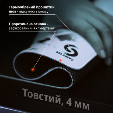 Ігровий килимок для миші 900x400x4мм Ворони | Водостійка геймерська поверхня Selerity mp01cr