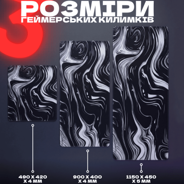 Килимок для миші геймерський 1150×450×5 мм ігровий P.U.D.G.E Selerity XXL гігантська велика ігрова поверхня Control + Speed,  великий ігровий коврик для компьютера на весь стіл Liquid pdg01LQ