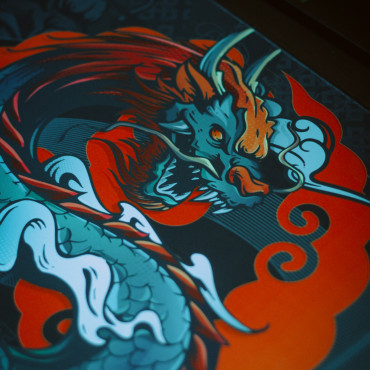 Ігровий килимок для миші 900x400x4мм Tatsu Dragon | Водостійка геймерська поверхня Selerity mp01td