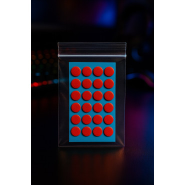 Глайди для миші червоні Red тефлон (PTFE) 20 шт Selerity gl01rd