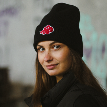 Тепла Зимова Шапка Akatsuki Акацукі Naruto В'язана Чорна Selerity w01ak