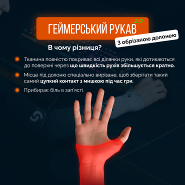 Ігровий рукав з обрізаною долонею 2.0 Білий Selerity pm04wh