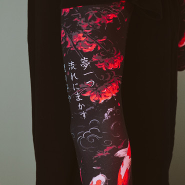 Геймерський рукав 2.0 Red-Black Lily Чорний-Червоний Selerity pm04LY 