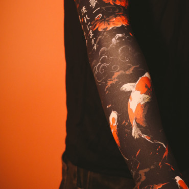 Геймерський рукав 2.0 Red-Black Lily Чорний-Червоний Selerity pm04LY 